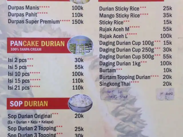 Gambar Makanan Ucok Durian 1