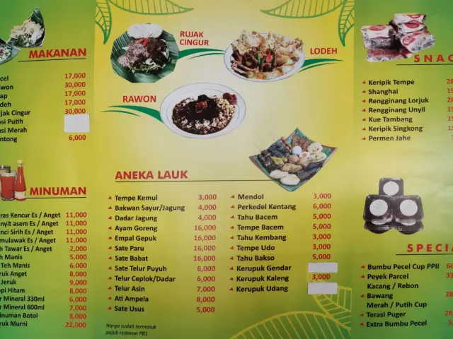 Gambar Makanan Pecel Pincuk Ibu Ida 1