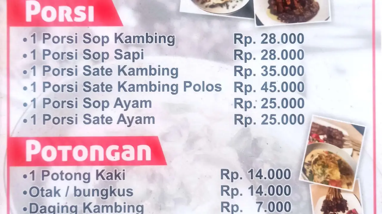 Sop Kaki & Sate Kambing Si Gondrong