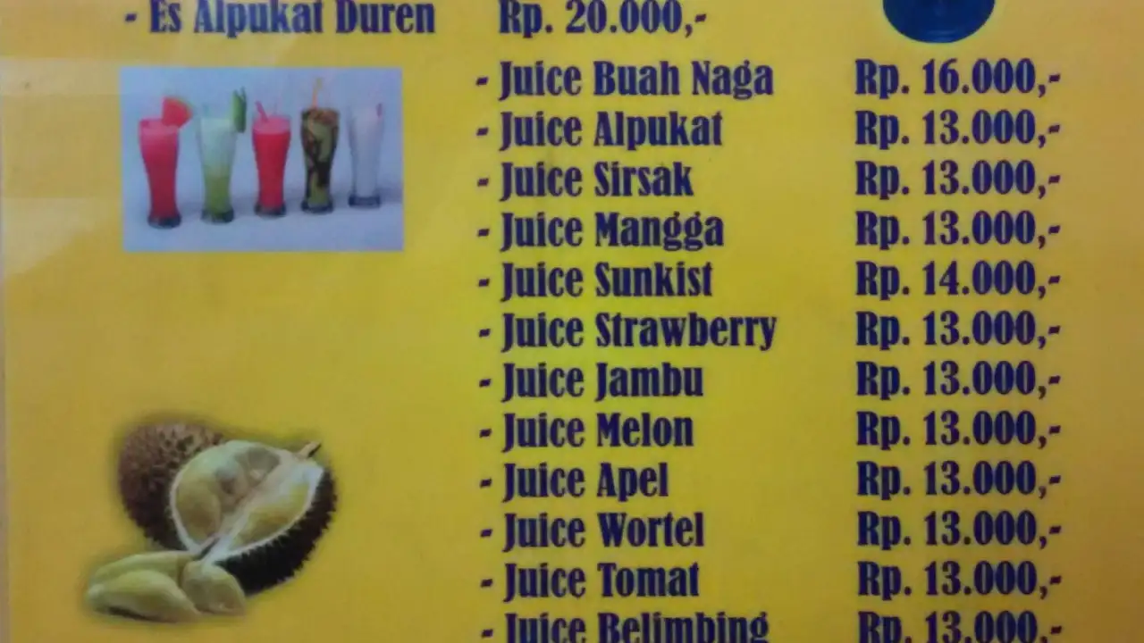 Sop Buah Duren & Aneka Juice QQ