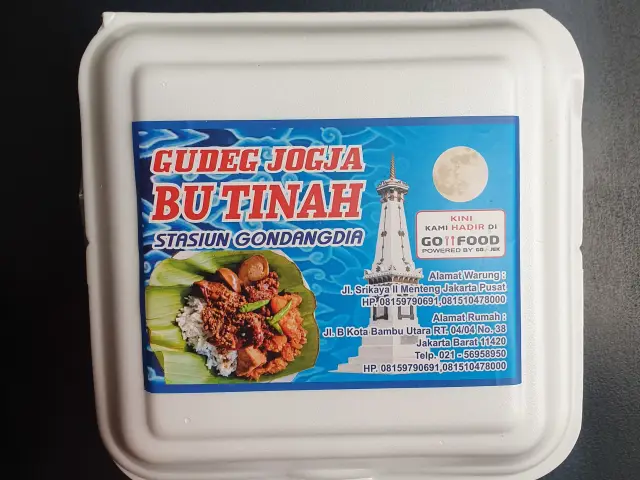 Gambar Makanan Gudeg Jogja Bu Tinah 2