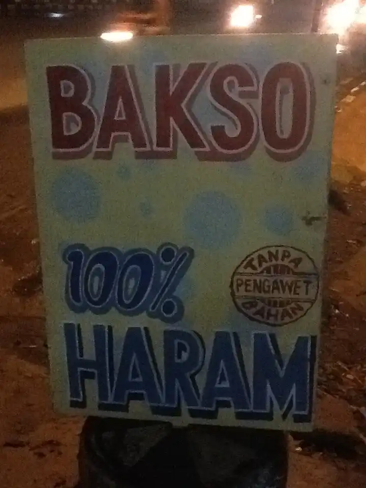 Bakso babi 100% haram