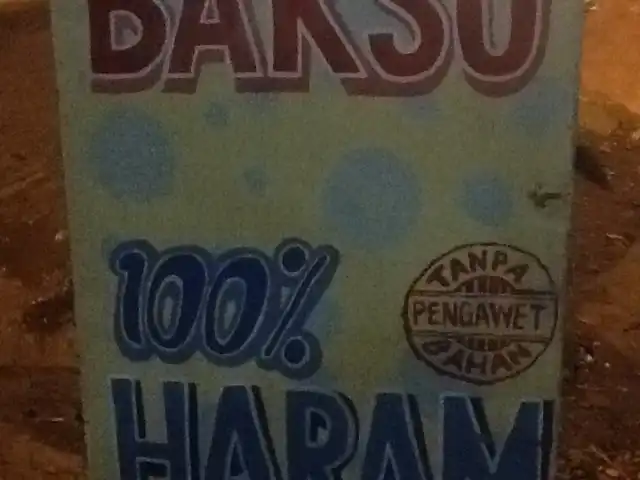Bakso babi 100% haram