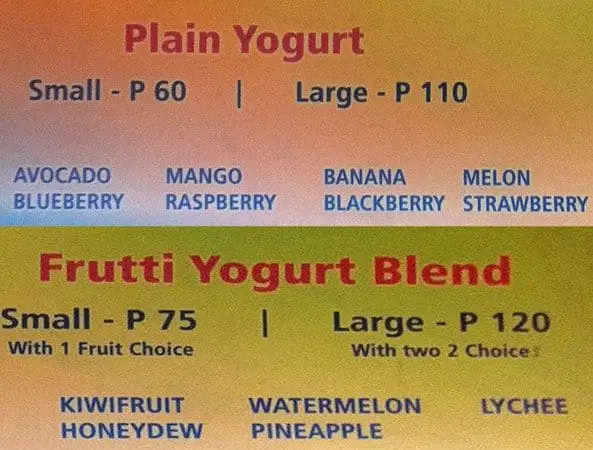 Fruitee Yogurt Food Photo 1