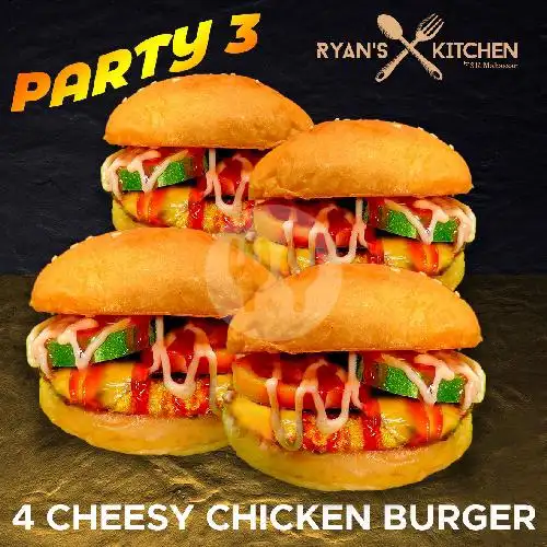 Gambar Makanan Burger Ryan's Kitchen, Jl.Andalas 6