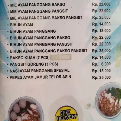 Mie Ayam Panggang