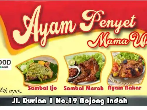 Ayam Penyet Mama Uta, Komplek Bojong Indah