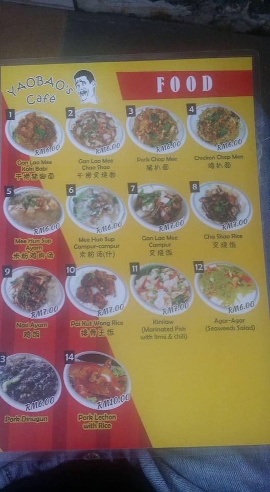 Penampang Pork Lechon at Yaobao CAFE, Philippines, Kota Kinabalu