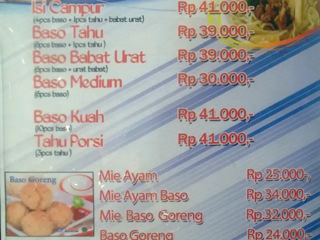 Gambar Makanan A Fung Baso Sapi Asli 2