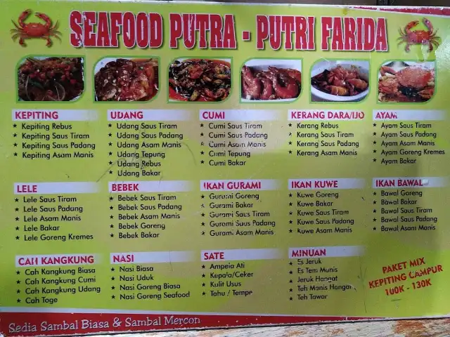 Gambar Makanan Seafood Putra-Putri Farida 1
