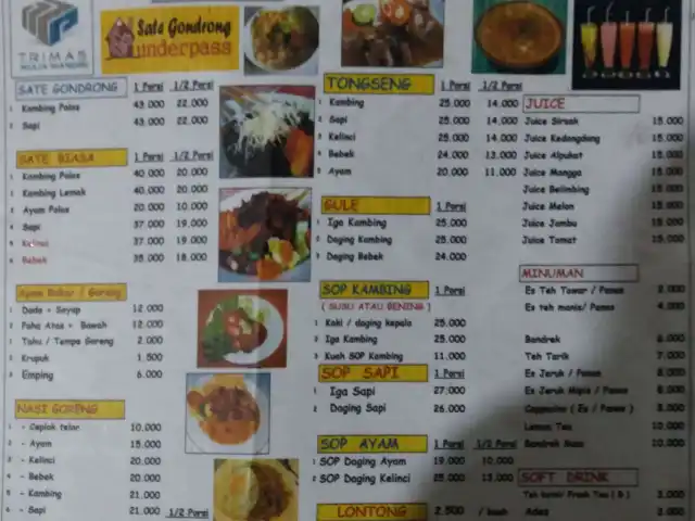 Gambar Makanan Sate Gondrong Underpass 2