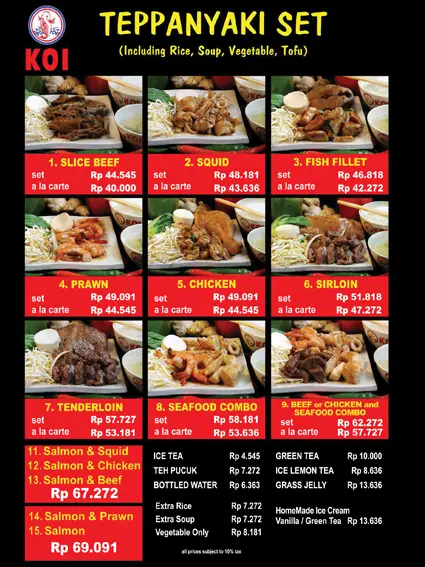 Gambar Makanan Koi Teppanyaki 7