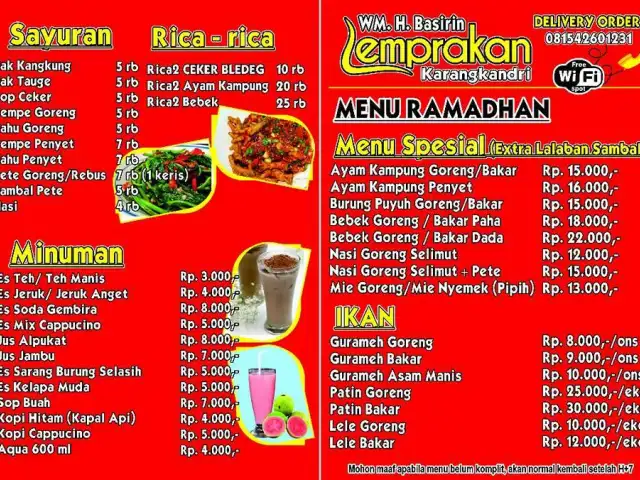 Gambar Makanan Warung Makan Lemprakan 2 Karangkandri 1