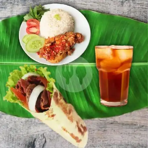 Gambar Makanan dapur geprek dan kebab, beji/tanah baru/di lapangan 14