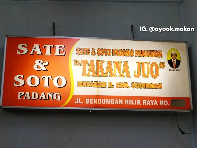 Gambar Makanan SatePadangPariamanTakanaJuo 2