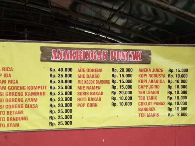 Gambar Makanan Angkringan Puncak 1