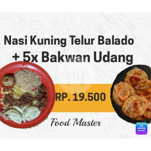 Gambar Makanan NASI KUNING BAKWAN UDANG 9