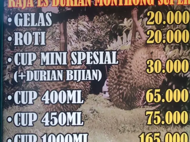 Gambar Makanan Raja Es Durian Montong Mas Yanto 16