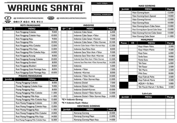 Gambar Makanan Warung Santai 2