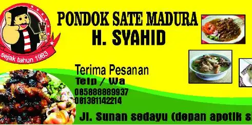 Pondok Sate Madura H. Sahid, Rawamangun
