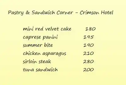 Pastry & Sandwich Corner - Crimson Hotel Food Photo 1