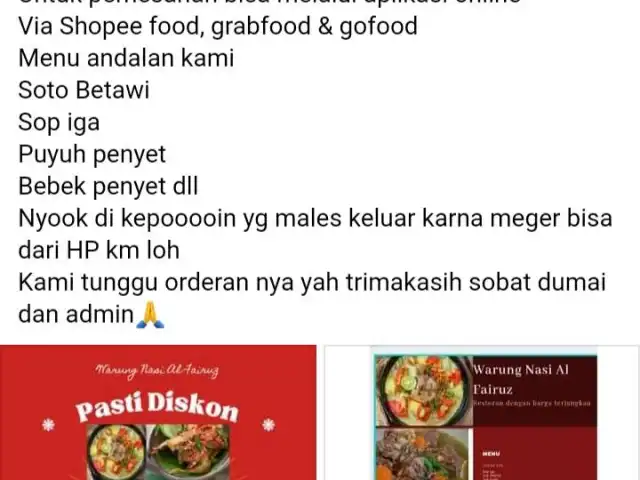 Gambar Makanan SOTO BETAWI AL-FAIRUZ, JATINEGARA 1