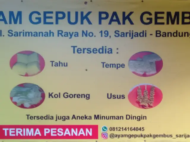 Gambar Makanan Ayam Gepuk Pak Gembus 4