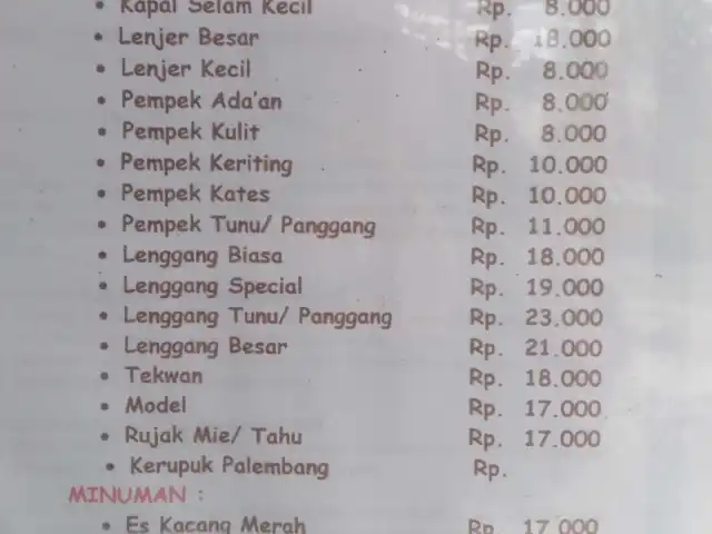 Gambar Makanan Pempek 10 Ulu Pak Anang 1