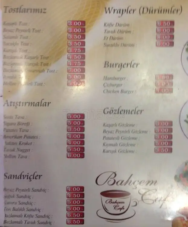 Bahçem Cafe'nin yemek ve ambiyans fotoğrafları 1