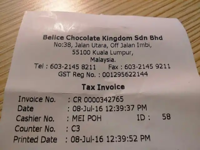 Belice Chocolate Kingdom Food Photo 2