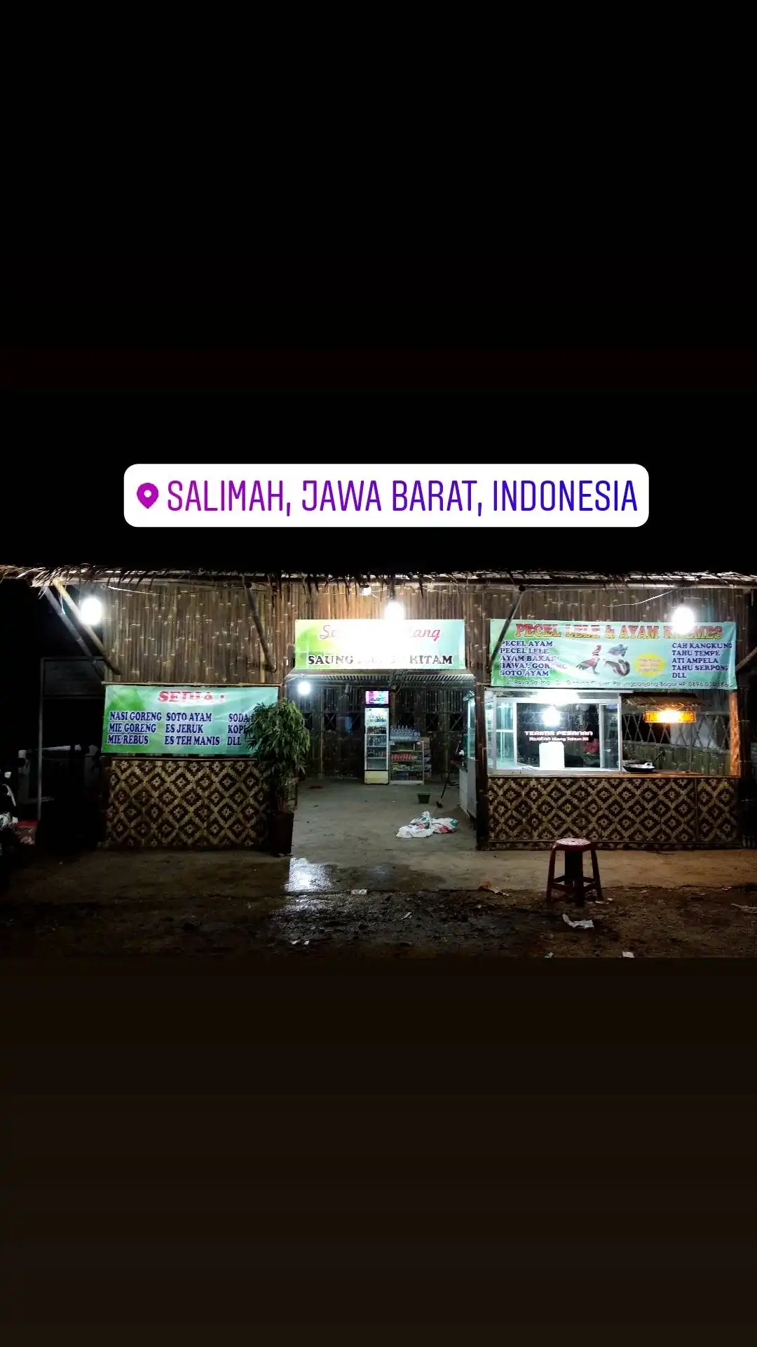 Saung Bambu Hitam (Pecel Lele Ayam Kremes & Somay Ikan)