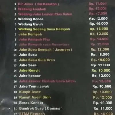 Wedang Jahe Rempah Pakde Wie