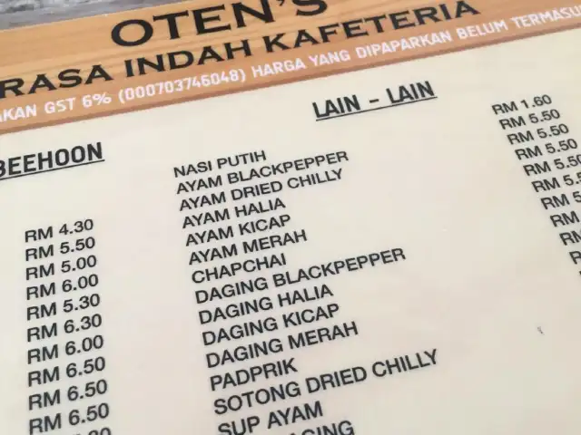 Oten's @ Rasa Indah Kafeteria Food Photo 1
