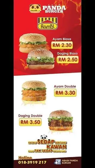 Abam Panda Burger Food Photo 3