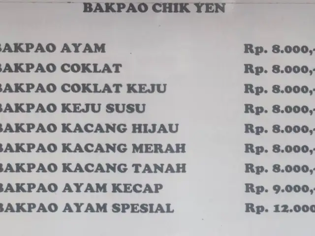 Gambar Makanan Bakpao Chik Yen 1