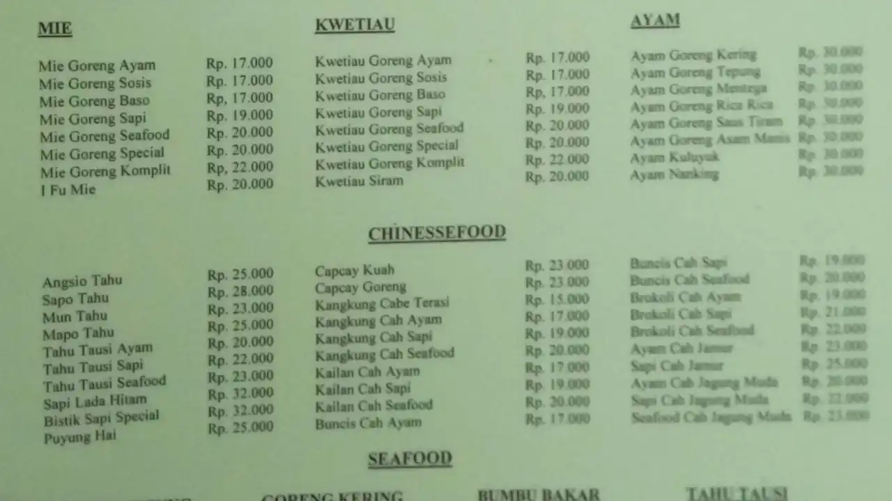 Boga Bahari Chinese Food & Seafood