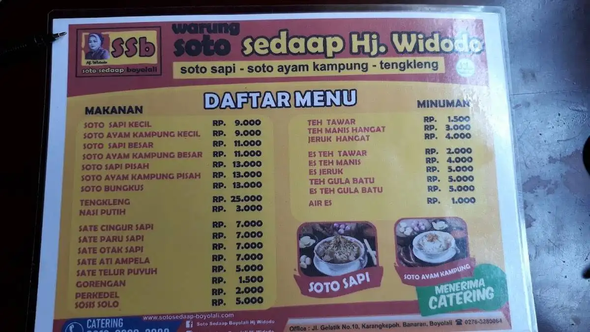 Soto Sedaap Boyolali Hj. Widodo Outlet Cikeas