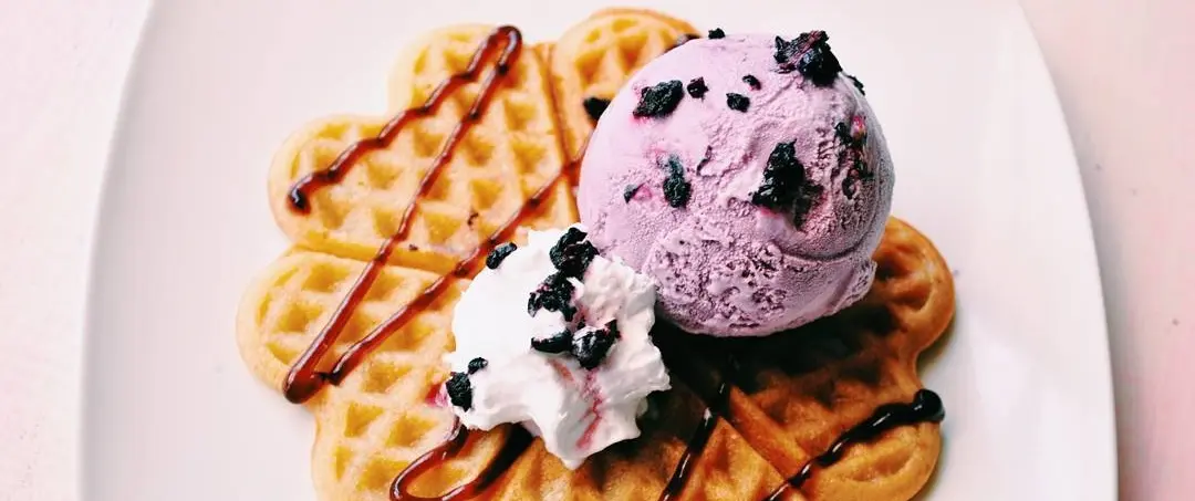 Gambar Makanan Blueberry Ice Cream 3