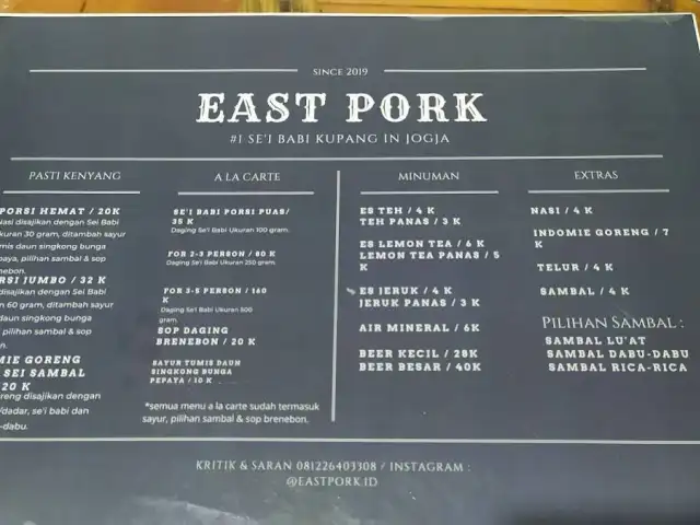 Gambar Makanan East Pork - #1 Se'i Babi Kupang in Jogja 17