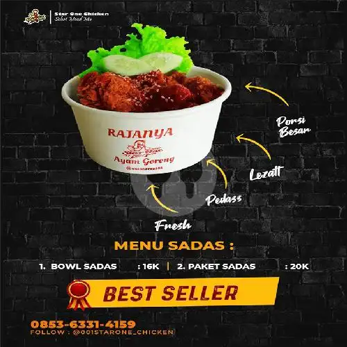 Gambar Makanan STAR One Chicken Tabing, Depan Stasiun Kereta Api 2