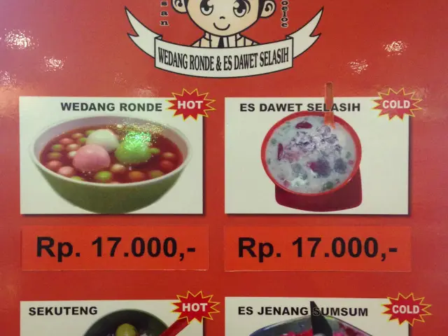 Gambar Makanan Wong Solo Wedang Ronde 1