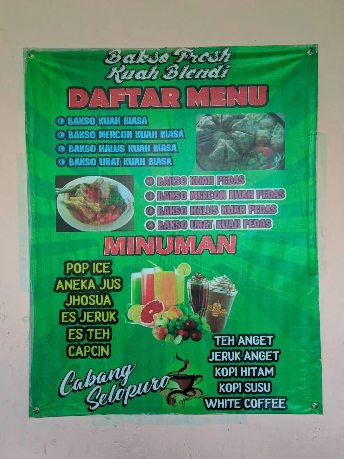 Bakso fress kuah blendi