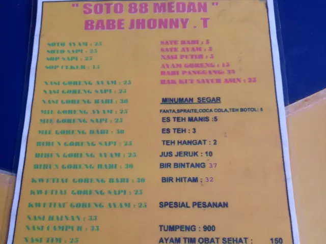 Gambar Makanan Soto Medan Jhonny 88 4