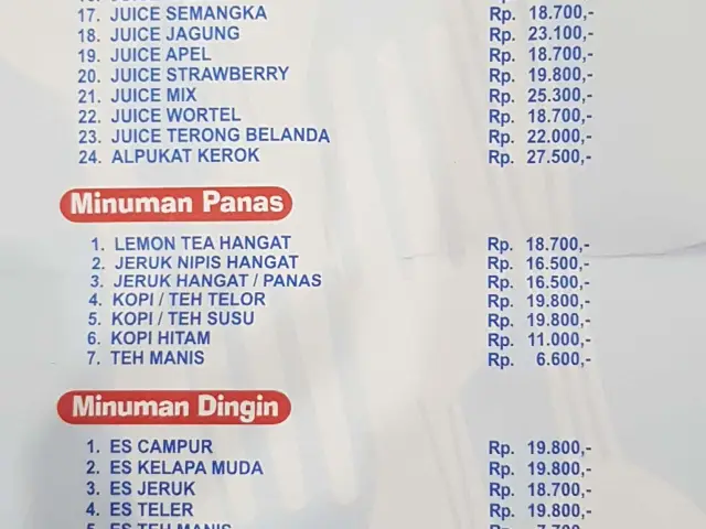 Gambar Makanan Restoran Sederhana SA 2