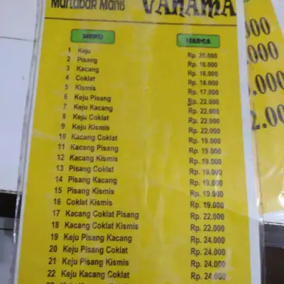 Martabak Manis Dan Asin Vanama