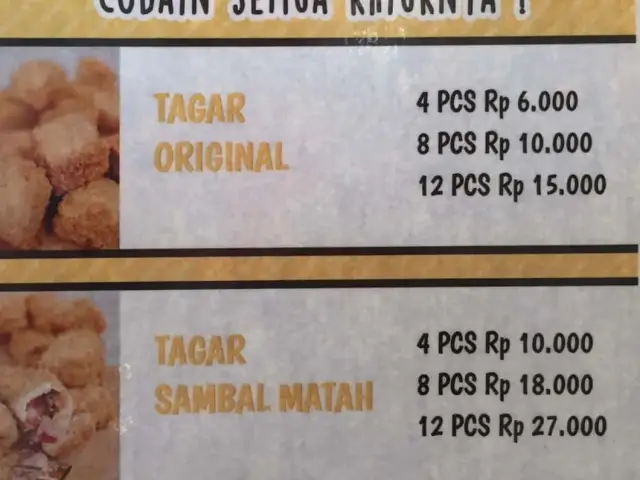 Gambar Makanan TAGAR (Tahu Garing) 1