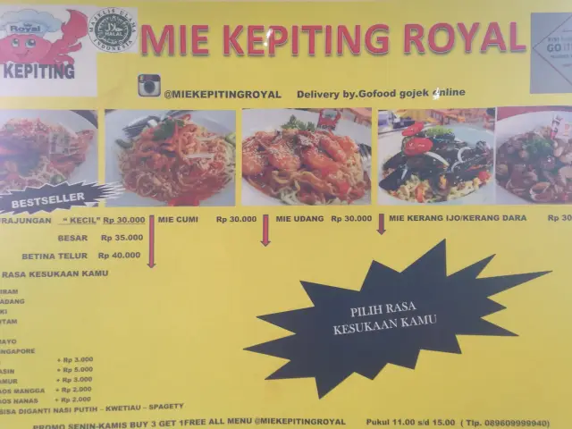 Gambar Makanan Mie Kepiting Royal 1