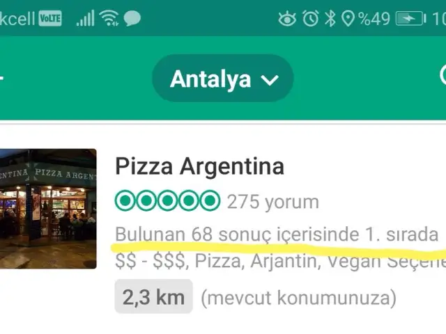 Pizza Argentina'nin yemek ve ambiyans fotoğrafları 5
