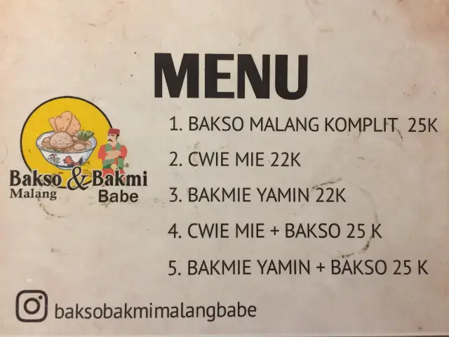 Bakso & Bakmi Malang Babe