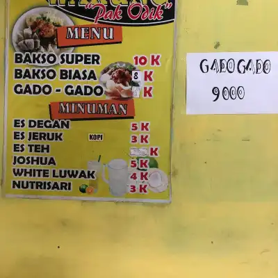 Warung Bakso & Es Degan Pak Odik, Sor Wit Ringin Sumber Saman